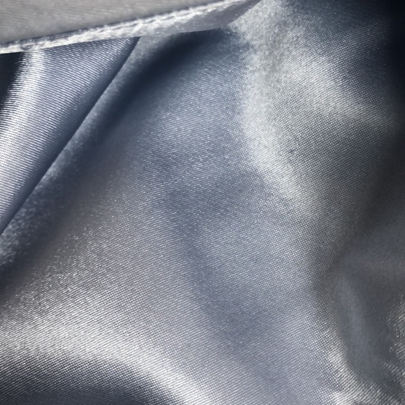 Frascara Light Blue Organza Pleated Crop Top - Picture 8 of 9